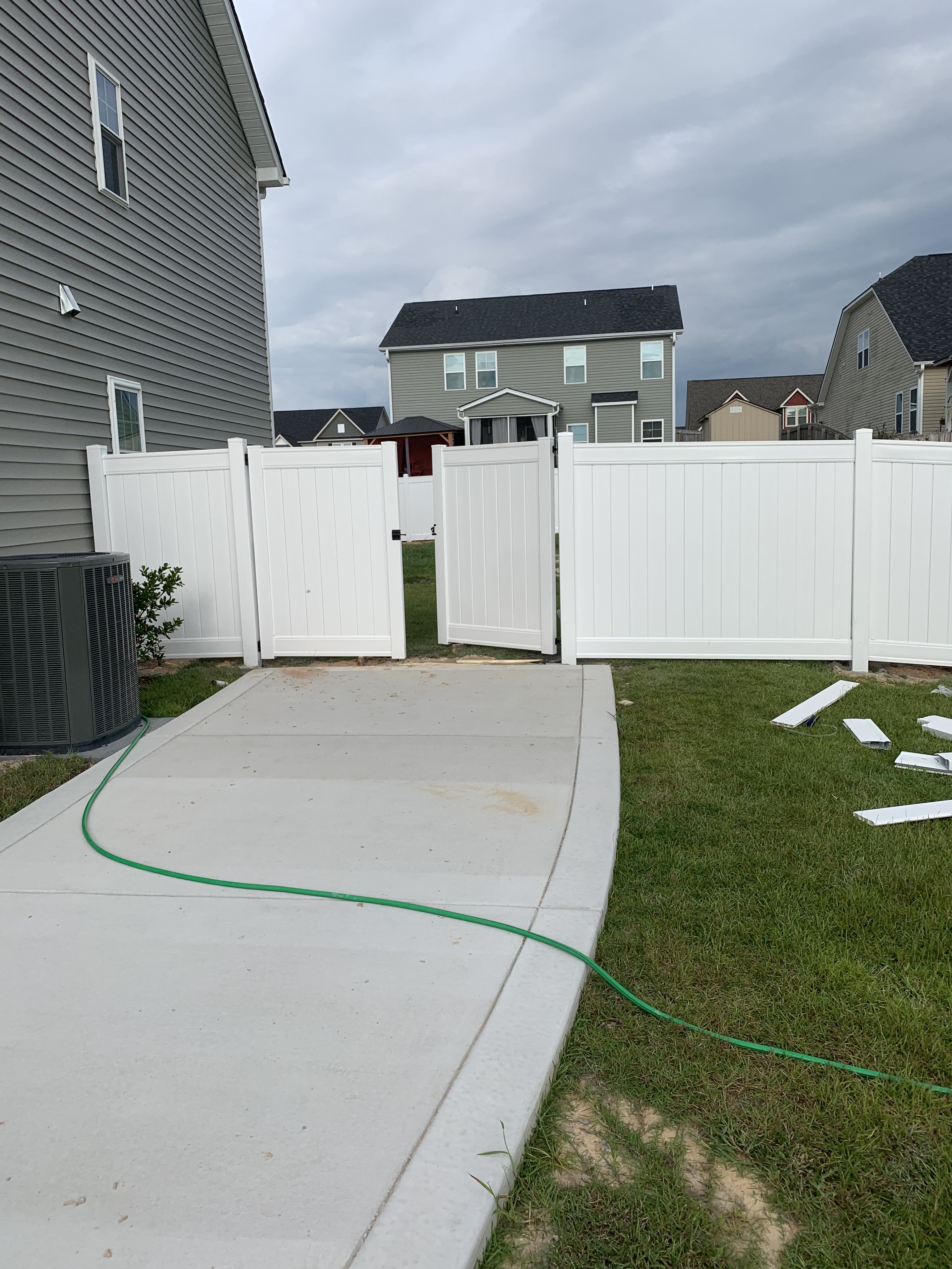 Installing a Vinyl Privacy Fence is Raeford N.C.